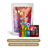 Melange Assorted Pack (30 gms X 5 sachets) 10+ Vitamins & Minerals, Low Cal Hydration Powder Mix